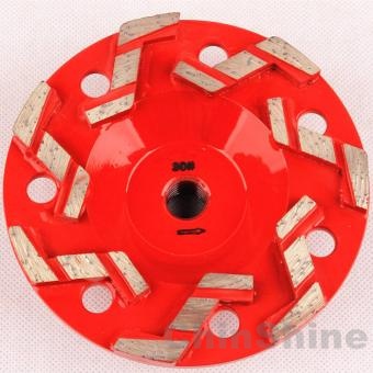 Concrete grinding wheel for angle grinder